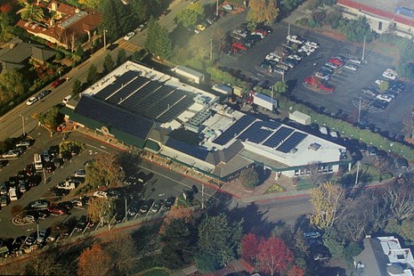 Woodlands Market solar roof panels